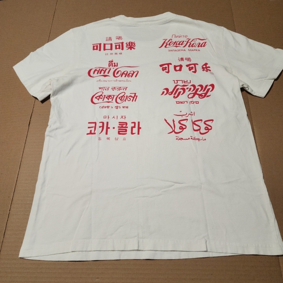 Coca Cola Other - Coca Cola Multilingual Red and White Tee, Large
